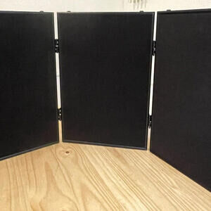 3 Panel Portable Tabletop Presentation Display‎ Hook & Loop with Carry Case